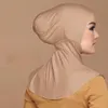 Hijabs Ramadan Islamiska muslimska underkörfkvinnor Veil Hijab huvud halsdukar muslimska kvinnor halsduk turbans huvud för kvinna hijabs kepsar hatt d240425