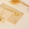 Новый классический дизайн Golden Fashion Simple Elegant Elegant Cold Cool Style Design Универсальный с ожерельями