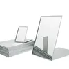 Espelhos ultrafinos alumínio dobrável espelho de bolso mini espelhos de maquiagem portáteis Viagem de mão pequena penteado espelho compacto ferramentas de cosméticos