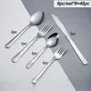 Dinnerware Sets 48 Pieces Set Cutlery Stainless Steel Western Tableware Traditional Classic Dinner Suit Knife Fork Restaurant Dining