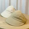 VISORS Women Summer Fashion Sun Protection Hat Creative Face Mask Hook Design Product Kleding Accessoires