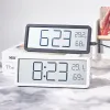 Klokken digitale alarm LCD -weergave Multifunctionele temperatuur vochtigheid Alarmklok USB oplaadbare ultradunne elektronische klok