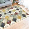 Ruldgee Retro American Rugs Geometry Moroccan National Style Alfombraベッドルームドアマットリビングルームカーペット240418