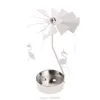 Candle Holders Rotary Spinning Tealight Metal Tea Light Holder Carousel Home Decor Gifts D04 20 Drop