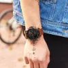 Zegarki męskie zegarki do luksusowej marki skórzane zegarki sportowe NaviForce Męskie kwarc LED Digital Clock Waterproof Waterproof Wojskowy zegarek na nadgarstek