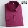 Herrenhemden Hemden 2024 Camisas Elastic Wrinkle Resistant Seidenhemd Langarm schlanker sozialer Geschäft