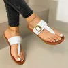 Pantofole Flip da donna Flip clip Sandali piatti Summer T Leta Beach Ladies Shoes Fashion Female Putta calzature in pelle PU