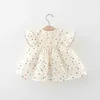 Robes de fille Vêtements pour enfants Summer Broderie Fleurs Baby Girls Robes Costume de manches courtes Mode de 0 à 3 ans