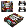 Autocollants Grand Theft Auto GTA 5 PS4 Pro autocollants Play Station 4 Sticker Sticker Sticker pour Playstation 4 PS4 Pro Console Controller Skins