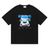 デザイナーメンズRHU TSHIRT高品質テスデザイナーカジュアルファッション半袖ラウンドネックコットンレタープリントルーズサマースプリングトップ