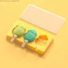 Ice Cream Tools Creative Ice Cream Silicone Mold Diy Cartoon Dinosaur Snowman Popsicle Making Set met stok en deksel handgemaakte keukengereedschap Q2404251