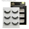 Faux cils nouvelles 3 paires de faux cils naturels longs cils longs cils 3d menthe cils de beauté cils de beauté Q240425