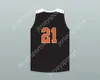 Anpassad Nay Namn Mens Youth/Kids Player 21 Texas D1 Ambassadors AAU Black Basketball Jersey 1 Top Stitched S-6XL