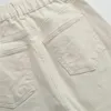 Kadın Kotları 2024 Moda Sıradan İnce Düz Denim Retro Elastik Yüksek Bel Fermuar Ayak Bileği Pantolon Mujer