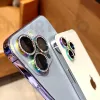 Protectores 100pcs para iPhone 15 14 13 12 11 PRO MAX más Diamante Cámara trasera Lente Protector Metal Ring de metal 3d Decoración de vidrio templado