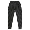 Men's Pants Korean Fashion Pantalones Hombre Spring Summer New Pants Mens Tide Striped Harun Personality Cotton Hemp Casual Pants Streetwear d240425