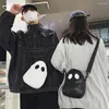 Bag Ghost Lustige Leder Schulter Schöne lustige Teufel Modien Messenger Handtaschen kleine tragbare lässige Taschenrück Reißverschluss für Reisen