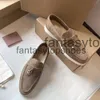 Loro pianoforte LP Lorospianasl Mocassini britannici in stile casual 2023 scarpe da donna in velluto a piedi bassa camminata da uomo scarpe da uomo 35-46