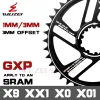 Parts WUZEIGXP1mm / 3mm gear offset 30/32/34/36/38/40/42T suitable for mountain bike 8/9/10/11/12 speed suitable for SRAM X9 XX1X0