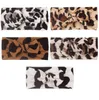 Tie Dye Leopard pannband barn Baby Big Bow Hair Wraps Band Infant Hair Bands elastiska breda pannband baby flickor pojkar huvudbonader