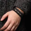 Brins nouveau bracelet perlé noir 4 mm mini lave malachite onyx bracelets en pierre naturelle pour femmes hommes cool goth bijoux de mode de bracelet