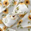 Filtar Swaddling baby filtar Nyfödd supermjuk ekologisk bomull får wrap bambu nyfödd baby muslin swaddle filt