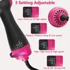 One Step Hair Dryer Brush Negative Ionic Blow Comb Cold Styler Blower Salon Dryers 240412