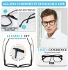 Lenses Oversized Reading Glasses Men Large Square Presbyopic Eyeglasses Reading Big Frame Stylish Readers +1 1.25 1.5 1.75 2 2.25 2.5 3