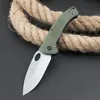 Kampanjfjäril 737 Pocket Folding Knife S30V Stone Wash Drop Point Blade G10 med rostfritt stålplåt EDC -knivar inklusive detaljhandelslåda