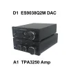 コンバーターAKLIAM D1 ES9038Q2M DAC QCC5125 BLUETOOTH DAC BOARD APTXHD LDAC HIFI SOUND DECODER ROD RAIN AUDIO