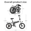 Cykel EKX XT5 fällbar mini vuxna elektrisk cykel 500W borstfri motor aluminium legering ebikes litium batteri bärbar e cykel moped