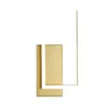 Lampe murale style européen LED moderne personnalité minimaliste chambre créative chambre à coucher doré de la maison dorée lamplb100913