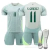 Soccer Sets TrackSuits Mens TrackSuits 2024 Meksyk na wyjeździe Copa America Football Jersey Rozmiar 22 Rosano Size 11 14 Jersey Cup Kit