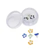 Rauchzubehör 28mm Blume Silikon 10pcs/Los Polykarmatische Glasschirme Glas Bongrohre Bildschirme Acryl Stash Jar Raucherwasserrohr