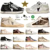 Mode luxe OG-sterschoenen Casual Mid Sneakers Designer Platform Old Trainers Originele merk Dirty Loafers Plate-Forme Gold Goode Shoe Mens Dhgate
