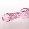 Retail en stock L10,5 cm de couleur rose Style de fleur de fleur Pipe à main tabagisme / tuyau à main en verre à fumer / tuyau de tabac en verre personnalisé