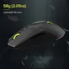 Delux M800 PMW3389 RGB Wired Gaming Mouse 58g Lightweight Ergonomic 1000Hz Mice with Soft rope Cable For Computer Gamer 240419