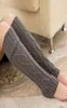 Kadın Kış Sıcak Tığ Örgüsü Kürk Trim Cuffs Toppers Boot Socks Lady Leg Isıtıcı Kablo Örme Tığ işi uzun çoraplar5369011