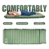 Oreiller extérieur 10 cm de sommeil de sommeil avec oreiller un tapis de couchage gonflable ultraléger pour un tapis d'air de randonnée de randonnée intégré