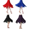 Robe d'entraînement en mailles d'usure de scène Irregular Long jupe moderne Waltz National Standard Dance Splicing Ballet 101a