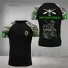 Men's T-Shirts Brazilian Army Mens T-Shirt Veteran Print Summer O-Neck Short Sleeve Military T Shirt Street Cool Top Mens Large Size ClothingL2404