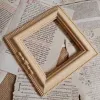 Frame 2Pcs Wooden House Decoration DIY Craft Picture Frames Unfinished Wood Photo Frame For Arts Painting