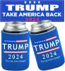 2024 Decoración de la fiesta del titular de triunfos de Trump 12 oz neopreno 330 ml de manga de botella de cerveza 0425