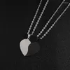 Colares pendentes Couples Jewelry Heart Casal Colar