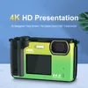 Caméra numérique avec caméra Vlogging WiFi 4K 64MP avec point de vue à double écran et photo de prise de vue avec carte SD 64 Go, caméra compacte Zoom 16x pour les débutants