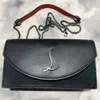 Designer Rivet Bags Champaign Classic Black Bag Red Bottom Handväskor Top Girls CL Purse Leather Handgjorda telefonportfölj Stylish Chain Chest Totes Party Pouch