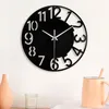 Wall Clocks 30cm Modern Style Fashionable And Minimalist Hollowed Out Digital Silent Clock Home Bedroom Living Room Decoration