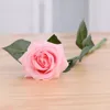 Flores decorativas Simulação Jarown Branch de rosa de alta grau Artificial Touch Real Decoração de casamento Falsa Flor hidratante em casa preta