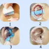 Şırınga 20/100 pcs şampuan kulak koruma etiketleri banyoda yüzme kulaklıklar su çocukları şampuan kulak suyu önleme bebek bakımı
