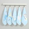 Produkt elinfant 5st baby facetowel söt tecknad bomull super mjuk baby handduk små fyrkantiga torkar 30*30 cm